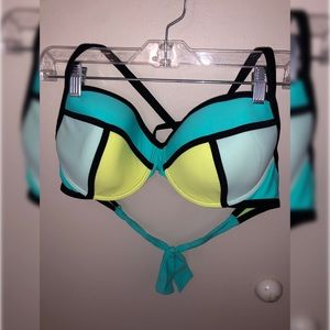 Fun Blue and Yellow Bikini